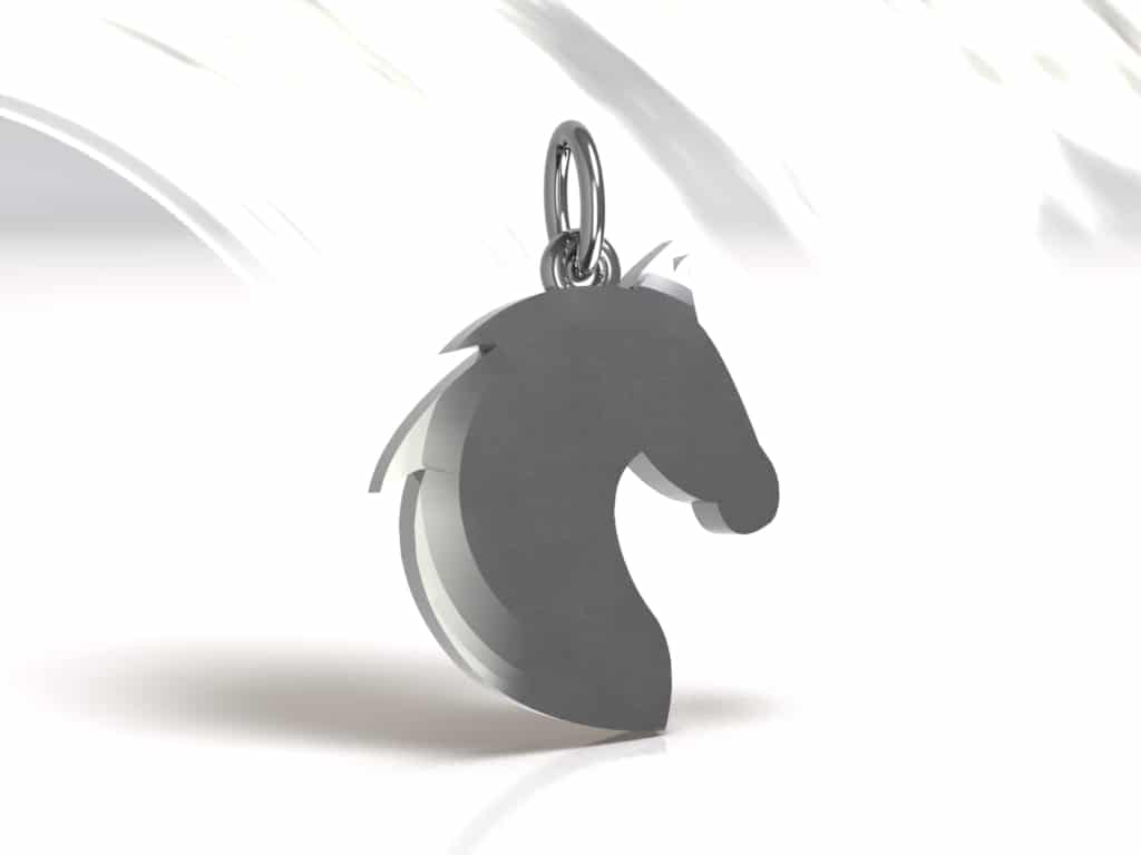 Souvenir hefboom gaan beslissen Ashanger Paard, zilver - Memorie Sieraden